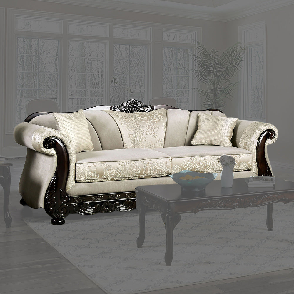 Furniture of America - Newdale Sofa in Ivory - SM6425-SF View 1