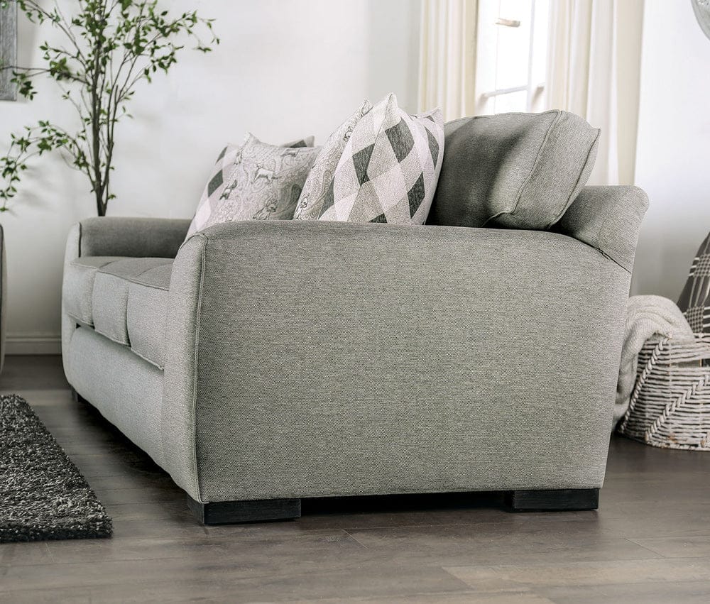 Furniture of America - Newry Sofa + Loveseat in Gray - SM6091-2PC View 6