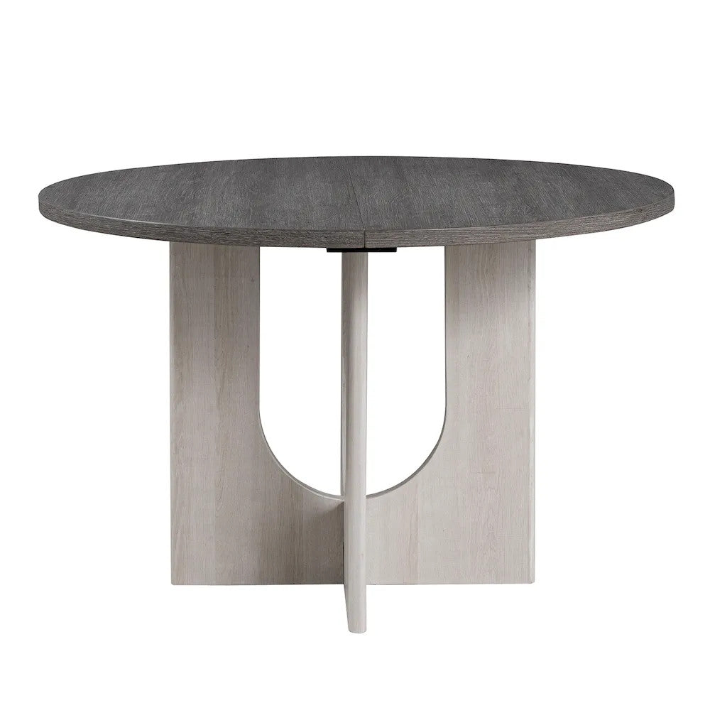 Furniture of America - Oberto - 4 Pc. Round Dining Table Set - Gray - SL3406GY-RT-5PC view 5