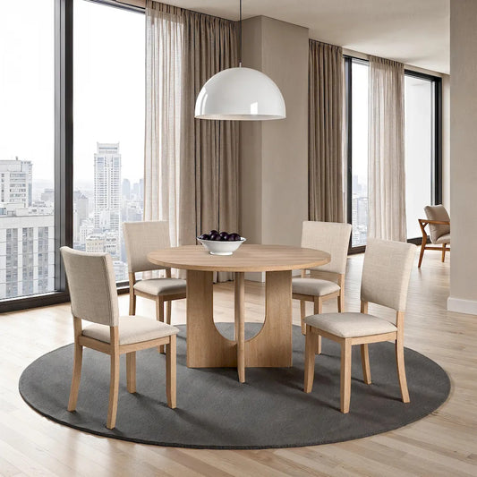 Furniture of America - Oberto - Side Chair (Set of 4), Natural - SL3406NT-SC-4PK view 2