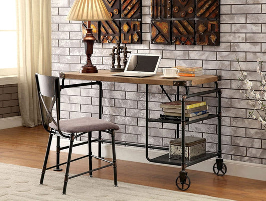 Furniture of America - Olga Desk in Antique Black - CM-DK6913 View 2