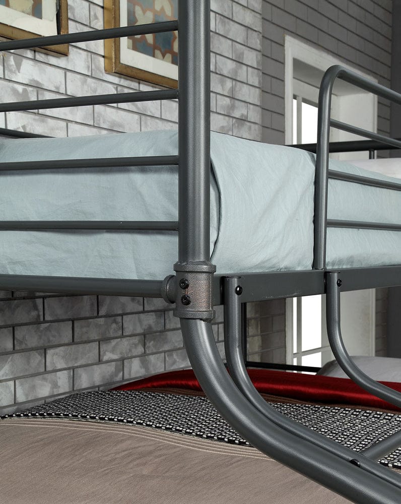 Furniture of America - Olga Iii Twin/Full/Queen Bunk Bed in Antique Black - CM-BK918-BED View 5