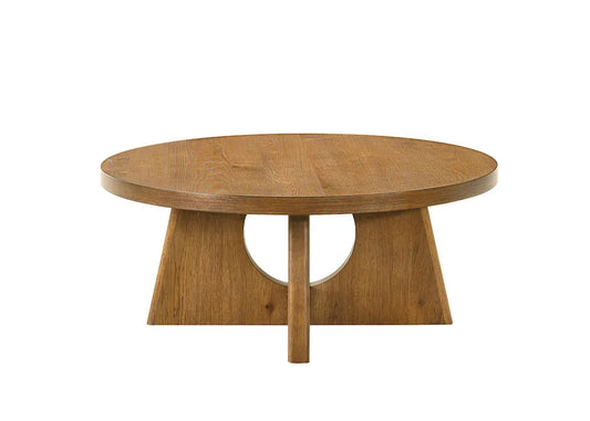 Furniture of America - Olgod - Round Coffee Table - Walnut - FM4223WN-CR view 2