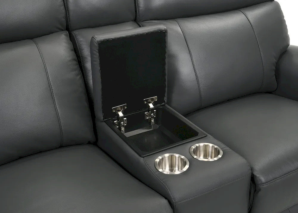Furniture of America - Oliverus - Power Sectional, Dark Gray - FM69009DG-SECT-PM view 7