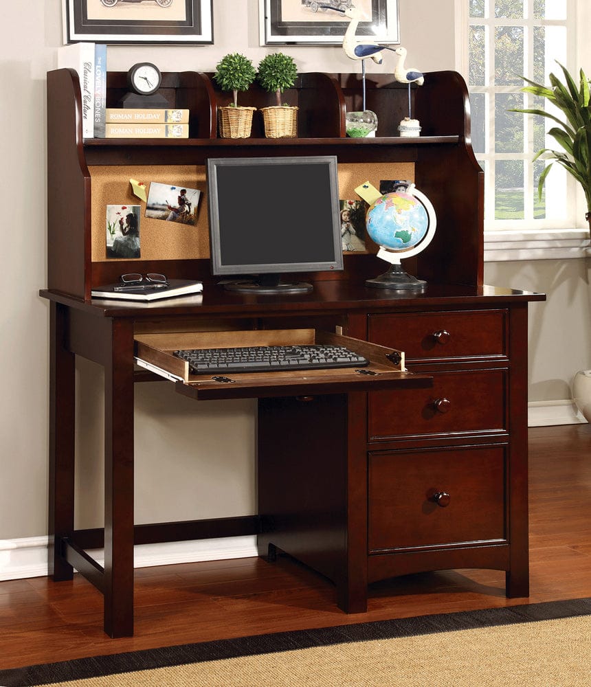Furniture of America - Omnus Desk in Cherry - CM7905CH-DK View 2