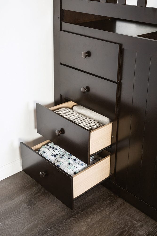 Furniture of America - Ontario Twin/Twin Bunk Bed in Espresso - FM-BK102ES-T-BED View 3