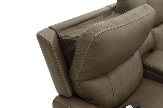 Furniture of America - Orpheus Power Sectional w/ Lift Chair in Brown - FM68100BR-SECT-LC View 2