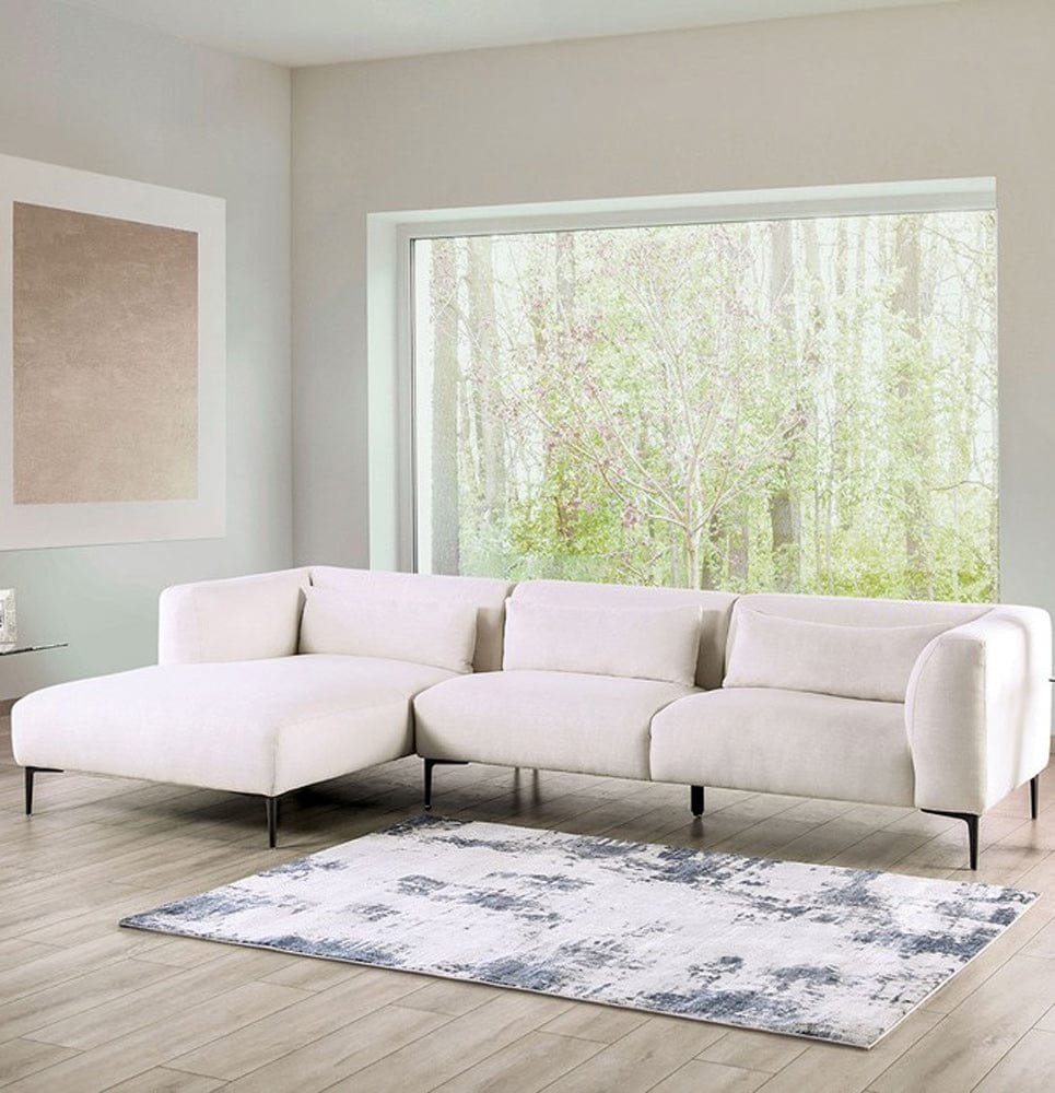 Furniture of America - Paderborn Sectional, Left Chaise in Linen White - FM63002WH-SECT-L View 1