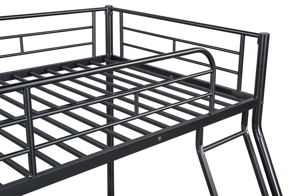 Furniture of America - Panos Twin/Full Metal Bunk Bed (K/D) in Black - FM-BK901BK-TF View 4