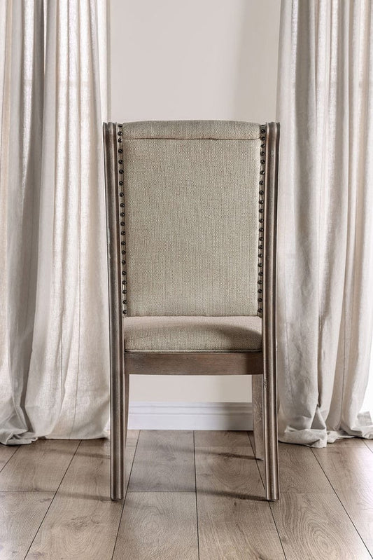 Furniture of America - Patience Side Chair in Rustic Natural Tone/Beige - CM3577SC-2PK View 2