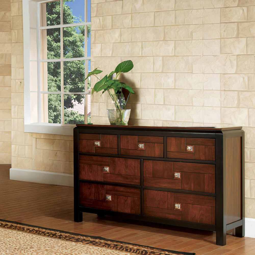 Furniture of America - Patra Dresser in Acacia/Walnut - CM7152D View 1