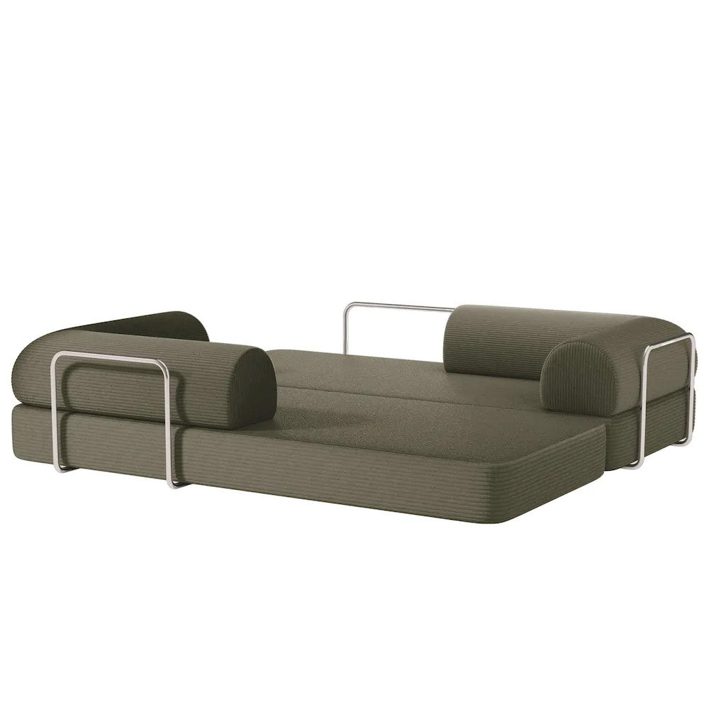 Furniture of America - Perri - 79" Compressed Sofa, Olive green - SL6907GR view 6