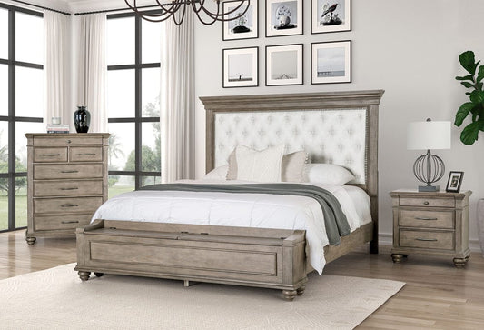 Furniture of America - Philomath Queen Bed in Aged Oak - FM7430BR-Q-BED View 2