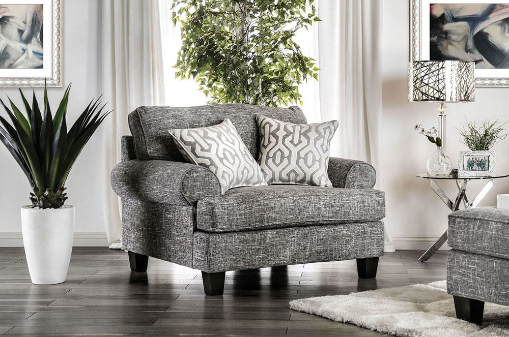 Furniture of America - Pierpont Chair in Gray - SM8012-CH View 1