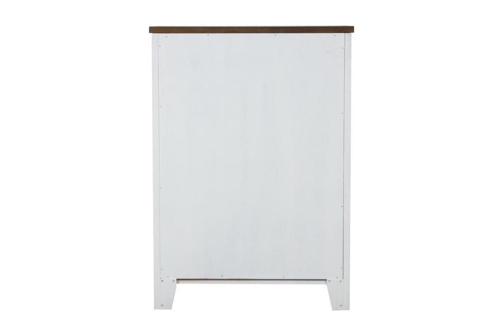 Furniture of America - Pinetop Chest in White/Dark Brown - FM7171WH-C View 5