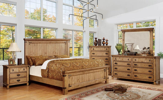 Furniture of America - Pioneer Queen Bed in Weathered Elm - CM7449Q-BED View 2