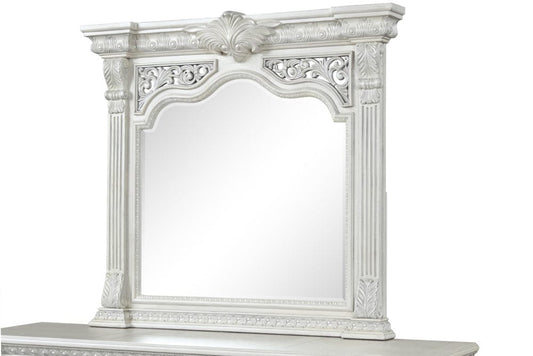 Furniture of America - Promenade Mirror in Wire Brushed White - FM70001WH-M View 2