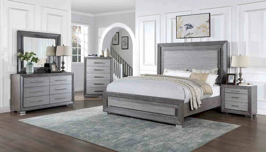 Furniture of America - Raiden - Cal.King Bed, Gray - CM7468GY-CK-BED view 2