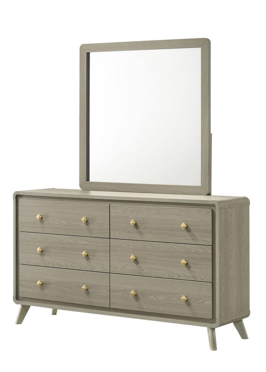 Furniture of America - Rainier Mirror w/ LED in Gray - FM72002GY-M View 2