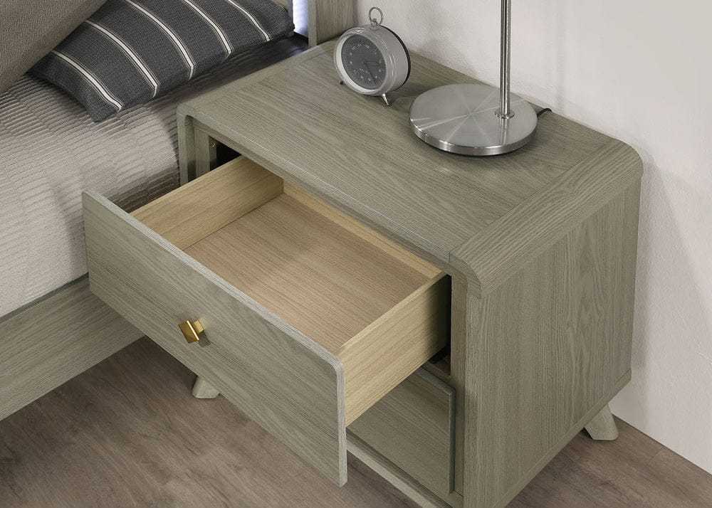 Furniture of America - Rainier Nightstand in Gray - FM72002GY-N View 2