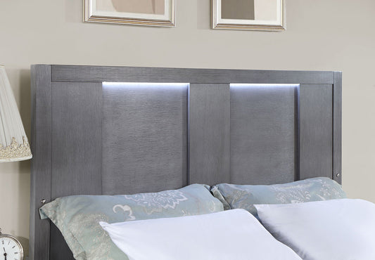 Furniture of America - Regulus Cal.King Bed in Gray - CM7475GY-CK-BED View 2