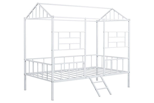 Furniture of America - Rhonda Twin Loft Bed (K/D) in White - FM-BK908WH-T View 2
