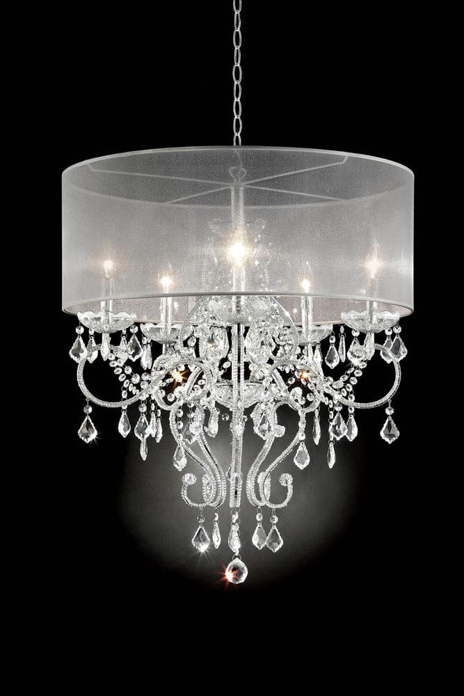 Furniture of America - Rigel 31 1/2"H Ceiling Lamp in Silver - L9720H View 1