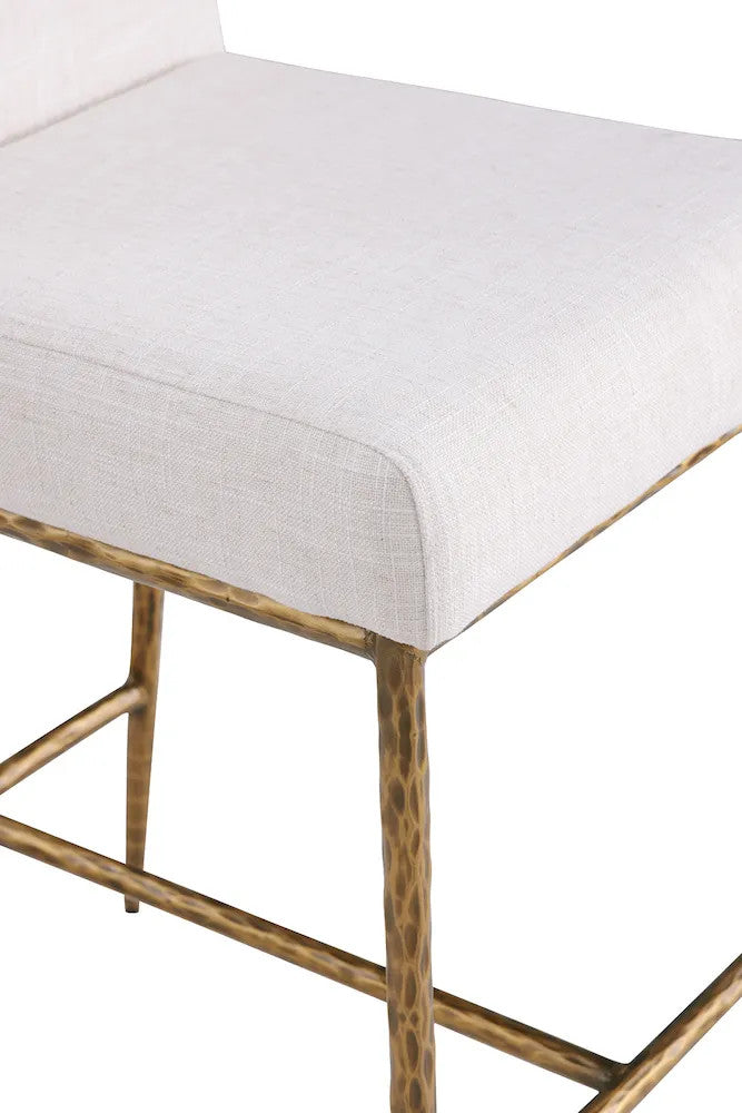 Furniture of America - Rilva - Counter Ht. Stool (1/CTN) - Matte Gold - FM37017GD-PC view 3