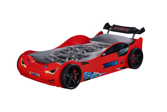 Furniture of America - Roadstar Car Bed in Red - FOA7730RD-BED View 2