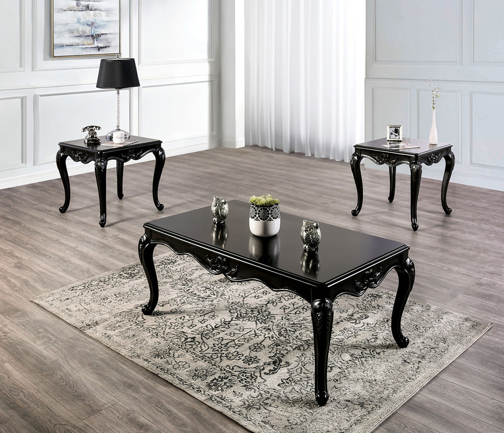 Furniture of America - Rochester End Table in Black - FM45001ES-E View 3
