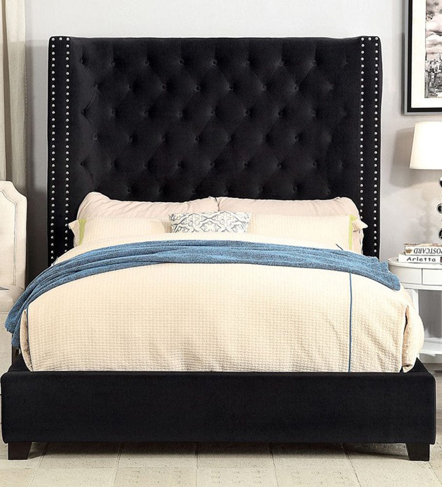 Furniture of America - Rosabelle E.King Bed in Black - CM7669BK-EK-BED View 1