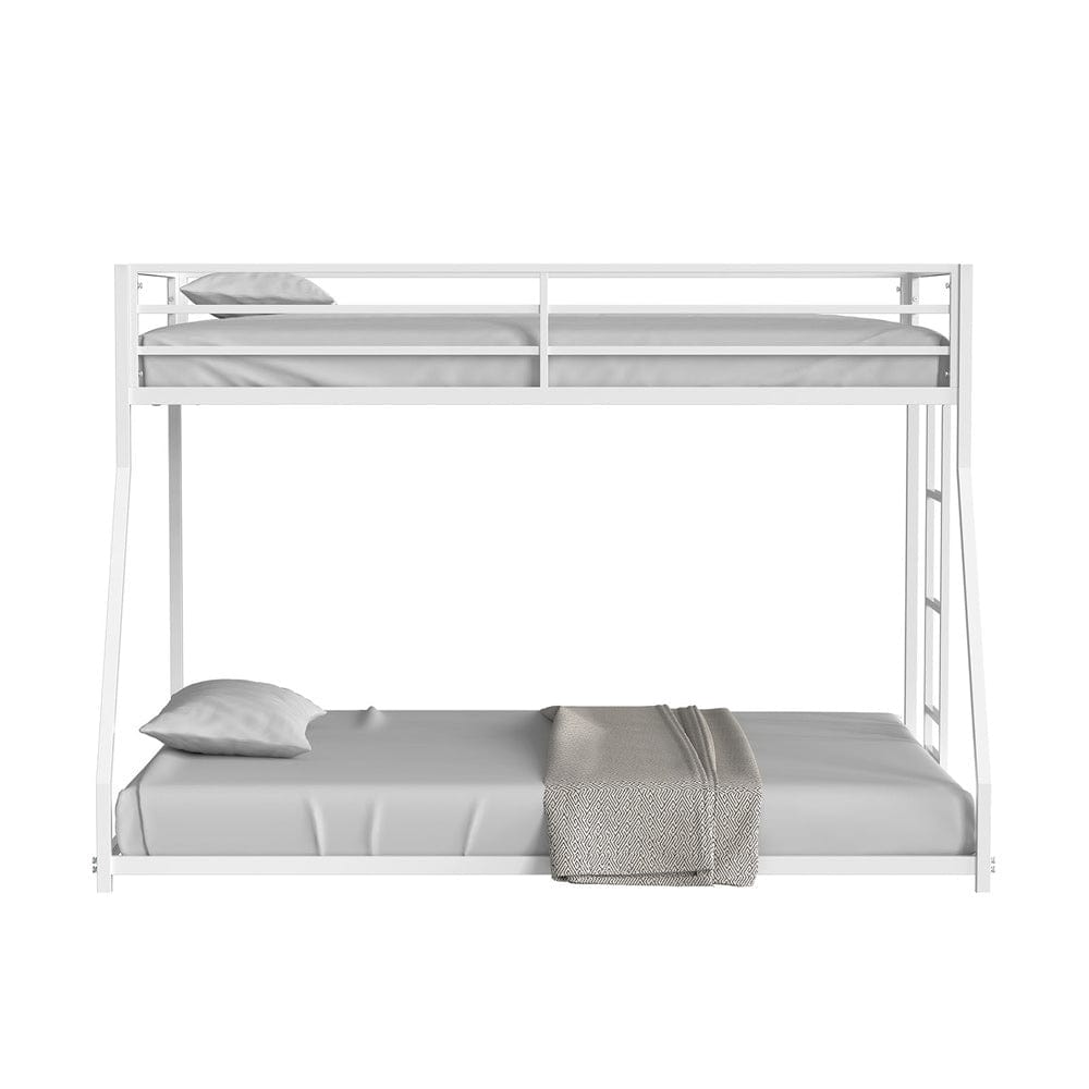 Furniture of America - Rothwell Twin/Full Metal Bunk Bed in Matte White - FM-BK1200WH-TF View 5