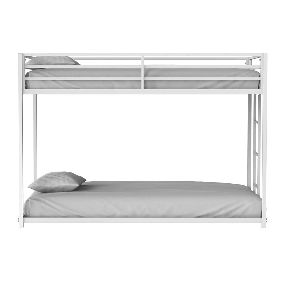 Furniture of America - Rothwell Twin/Twin Metal Bunk Bed in Matte White - FM-BK1200WH-TT View 5