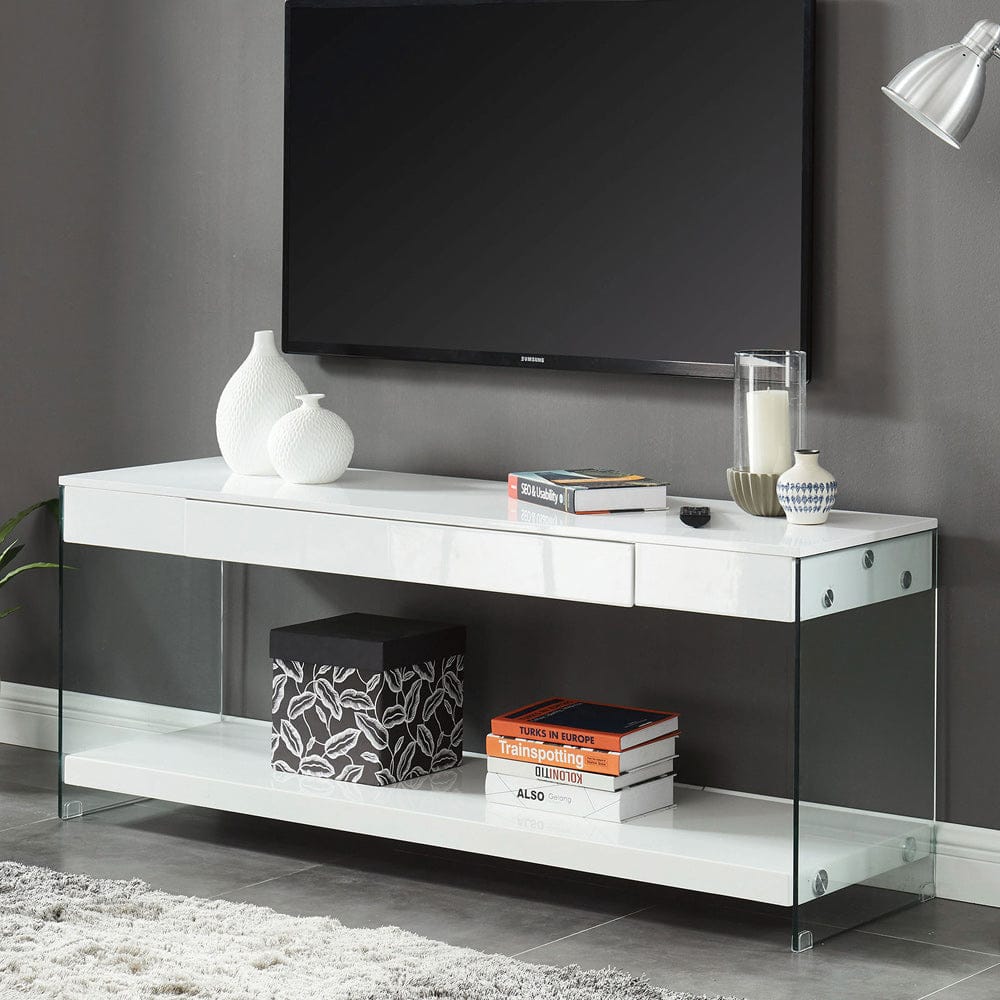 Furniture of America - Sabugal 70" TV Stand in White - CM5206WH-TV-70 View 1