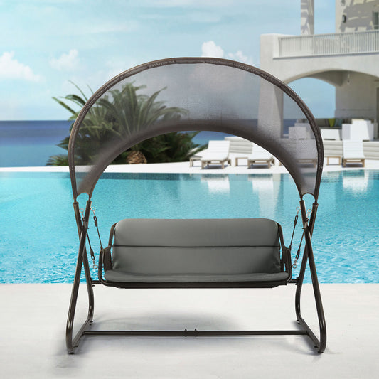 Furniture of America - Sandor Swing Chair in Black - GM-1013BK View 2