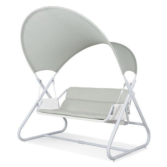 Furniture of America - Sandor Swing Chair in White - GM-1013WH View 2