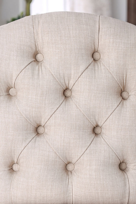 Furniture of America - Sania Wingback Chair in Antique Black/Beige - CM3324BK-SC-2PK View 2