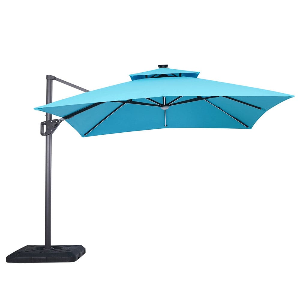Furniture of America - Sano 10' SQ Umbrella in Teal - LA-A015TL View 1