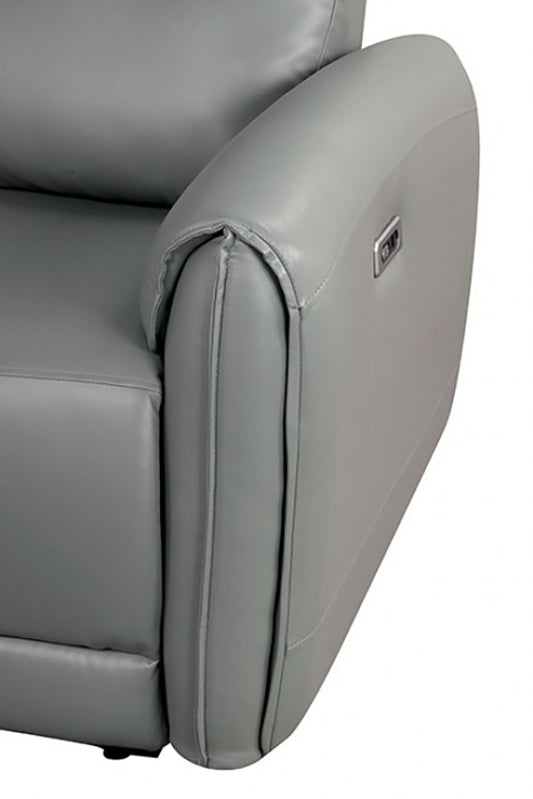 Furniture of America - Schlieren Power Recliner in Gray - FM6012GY-CH-PM View 2