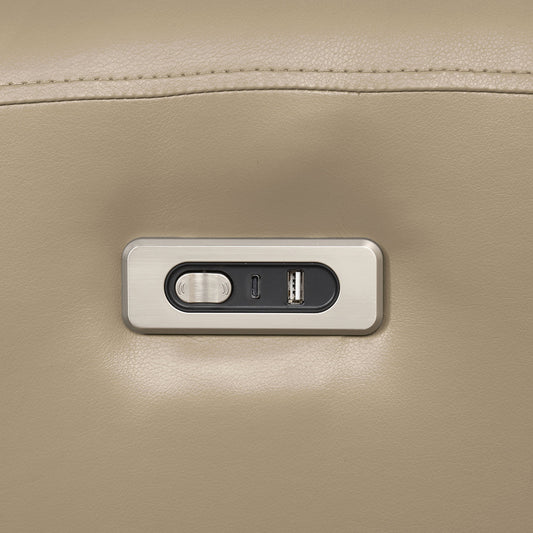 Furniture of America - Schlieren Power Sofa + Loveseat in Beige - FM6012BG-PM-2PC View 2