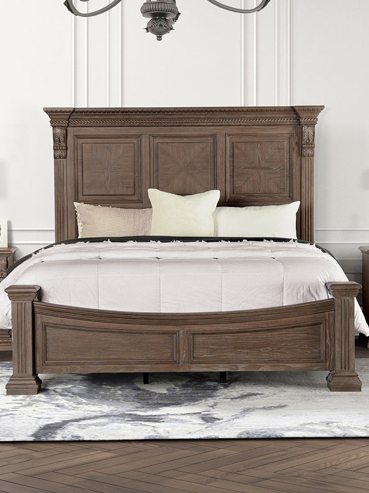 Furniture of America - Sevenoaks E.King Bed in Weathered Oak - FM7418AK-EK-BED View 1