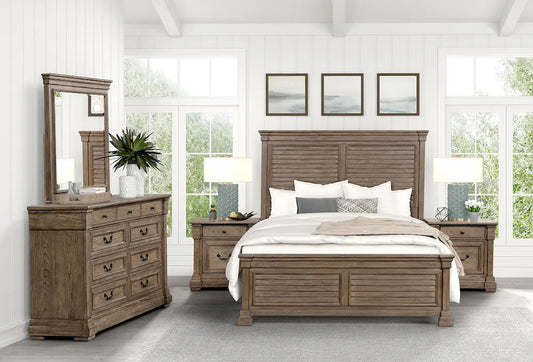 Furniture of America - Sheringham - 4 Pc. Queen Bedroom Set w/ Chest - FM7701BR-Q-5PC-CHEST view 2