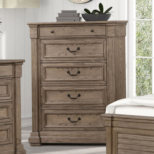 Furniture of America - Sheringham Chest in Weathered Gray - FM7701BR-C View 2