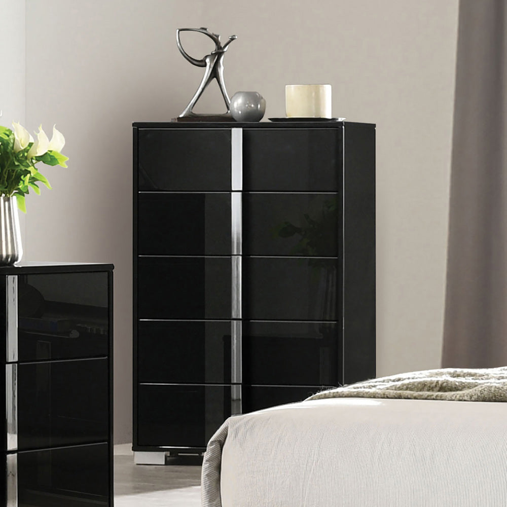 Furniture of America - Sinistra Chest in Piano Black - FM7211BK-C View 1