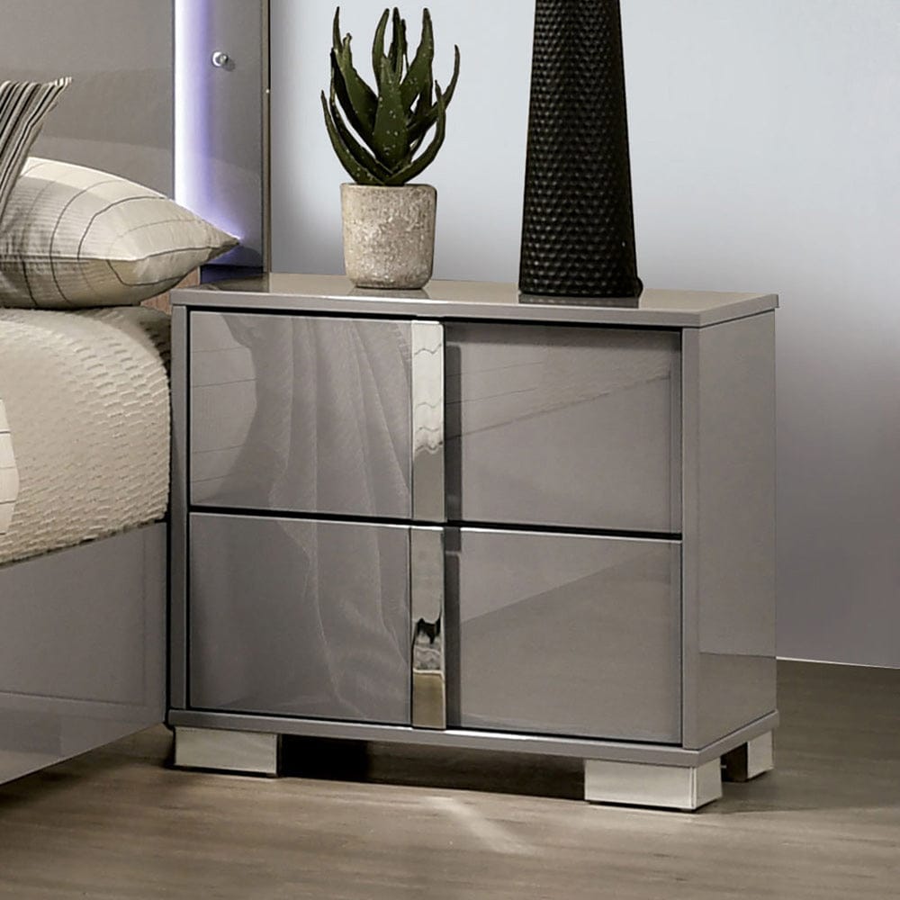 Furniture of America - Sinistra Nightstand in Light Taupe - FM7211BG-N View 1