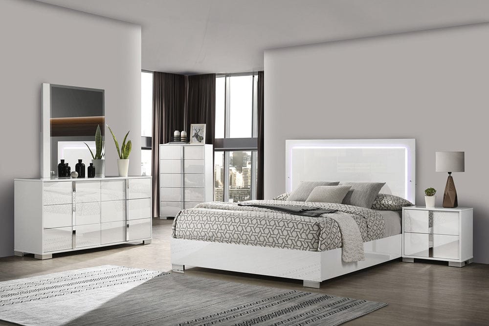 Furniture of America - Sinistra Queen Bed in White - FM7211WH-Q-BED View 2