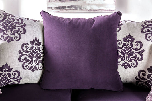 Furniture of America - Sisseton Loveseat in Purple - SM2208-LV View 2