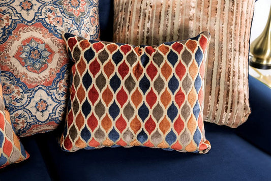 Furniture of America - Sisseton Sofa + Loveseat in Navy - SM2210-2PC View 2