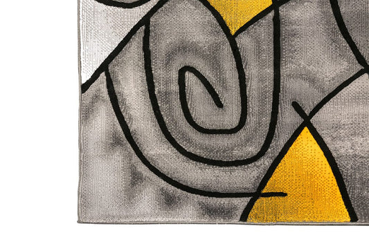 Furniture of America - Sivas 8' X 10' Area Rug in Charcoal Yellow - RG5188M View 2