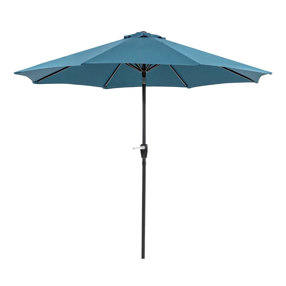 Furniture of America - Soli 9' Outdoor Umbrella with Base in Blue - LA-A009BL+BASE View 1